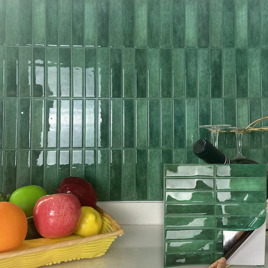 Waterproof and Anti-oil Peel-and-Stick Wall Tiles