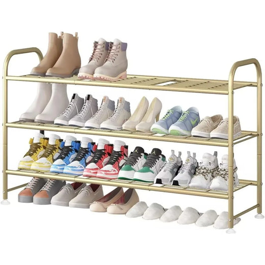 Shoe Rack Long 3 Tier Shoe Storage Organizer