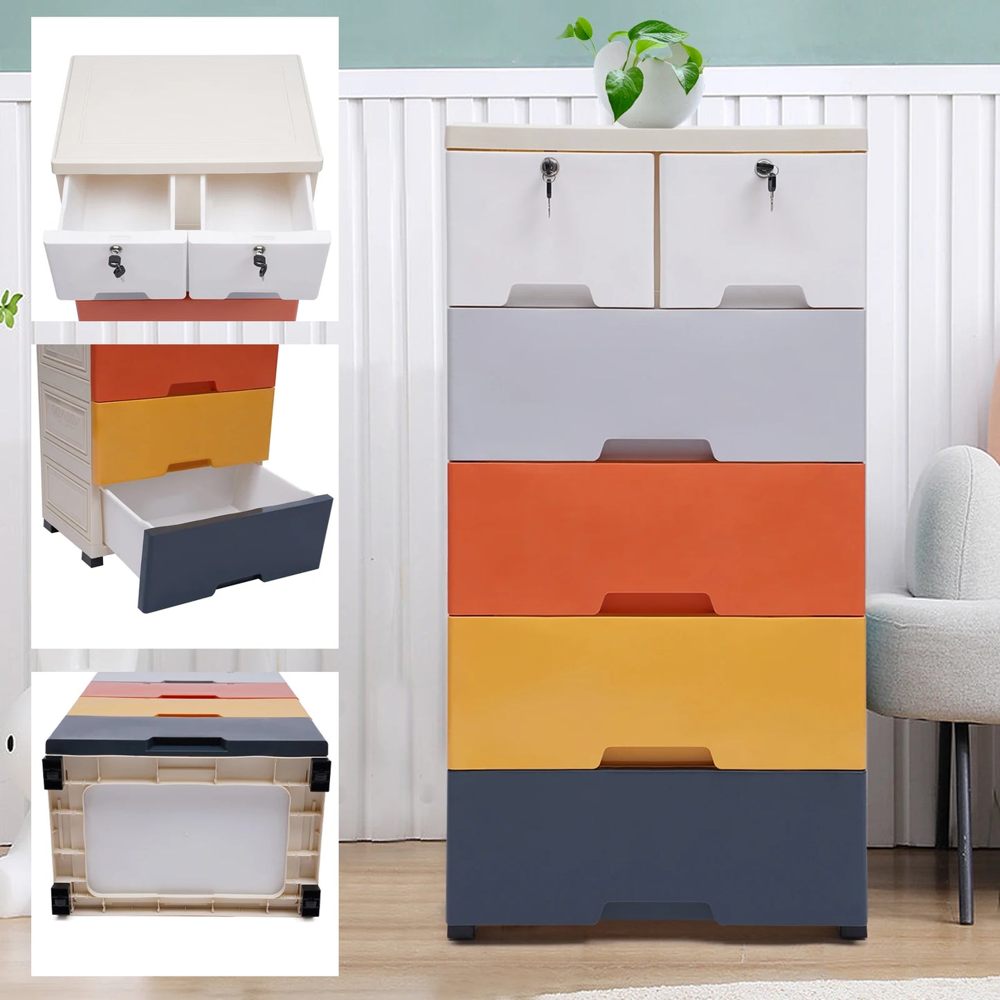 5-Tier Dresser Drawer