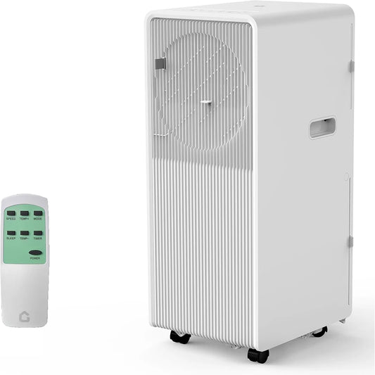 12,000 BTU Drainage-free Portable Air Conditioner for Indoor Rooms, 3-In-1 AC Unit for Bedroom 190-250 Sq.Ft, Dehumidifier, Fan,
