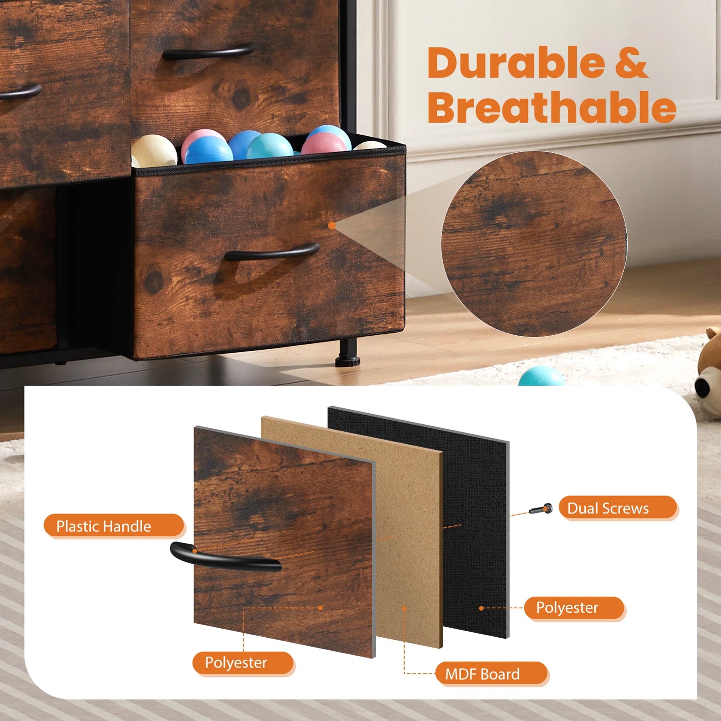 Wardrobe Steel Frame Closet For Storage Cabinet