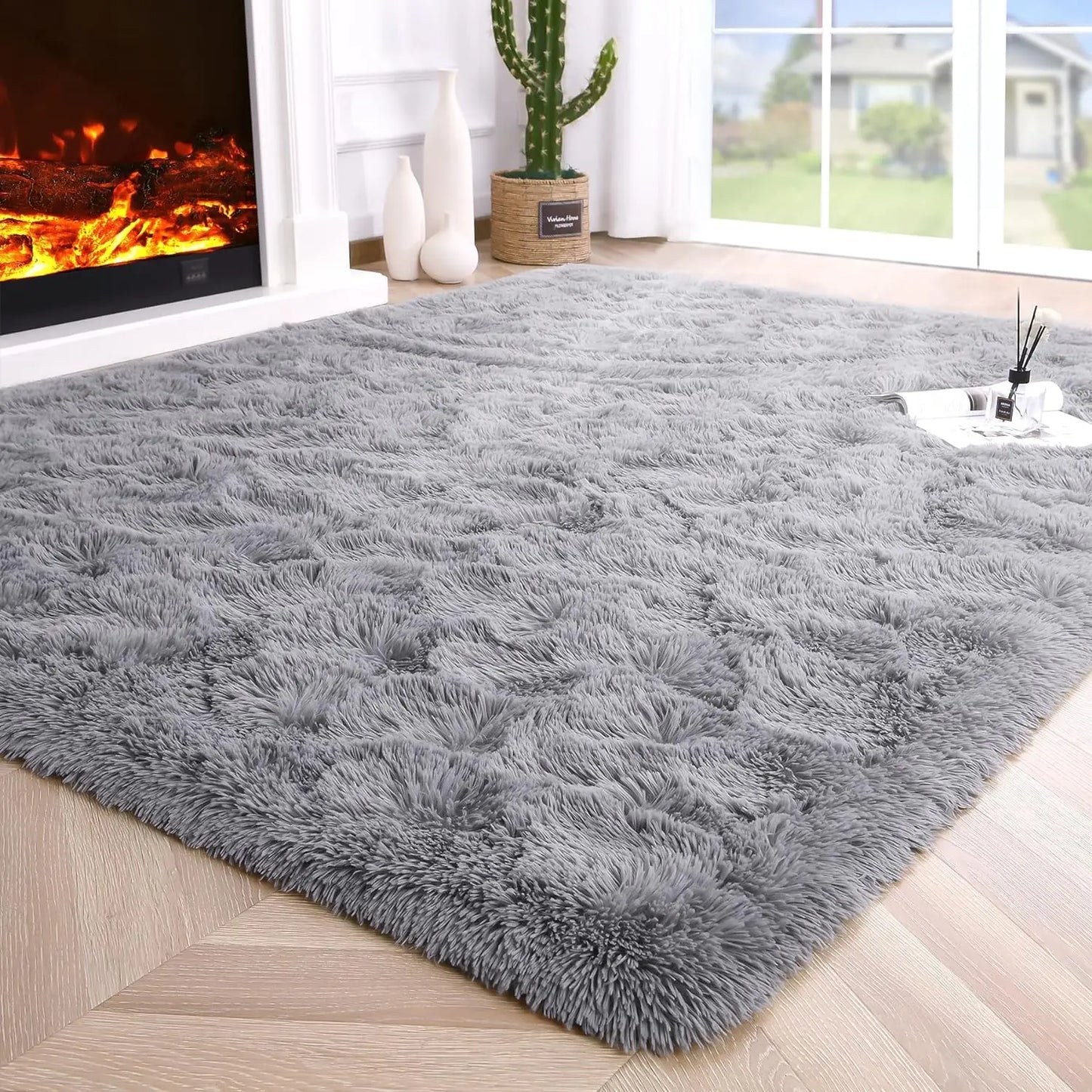 Fluffy Fuzzy Non Slip Area Rug