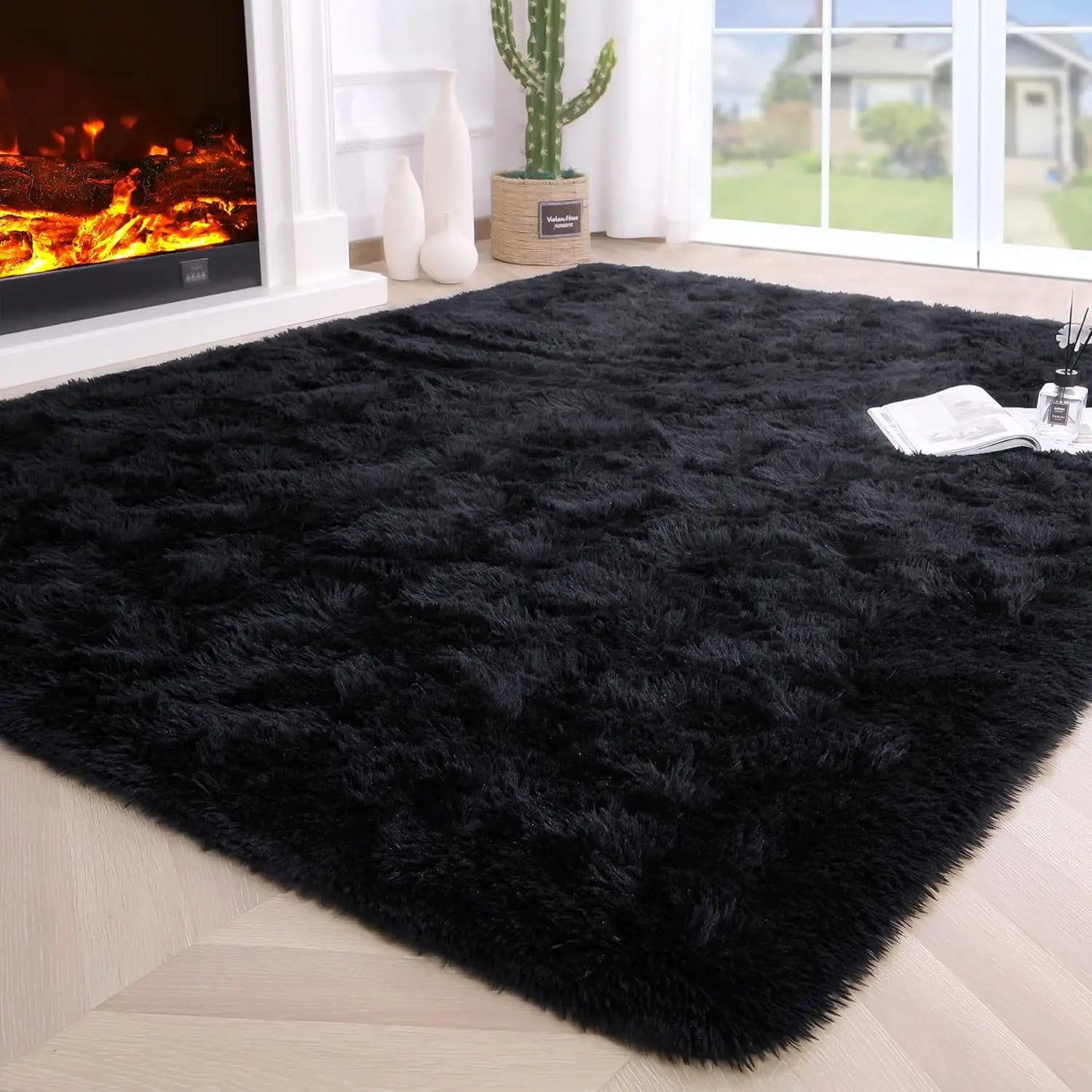 Fluffy Fuzzy Non Slip Area Rug
