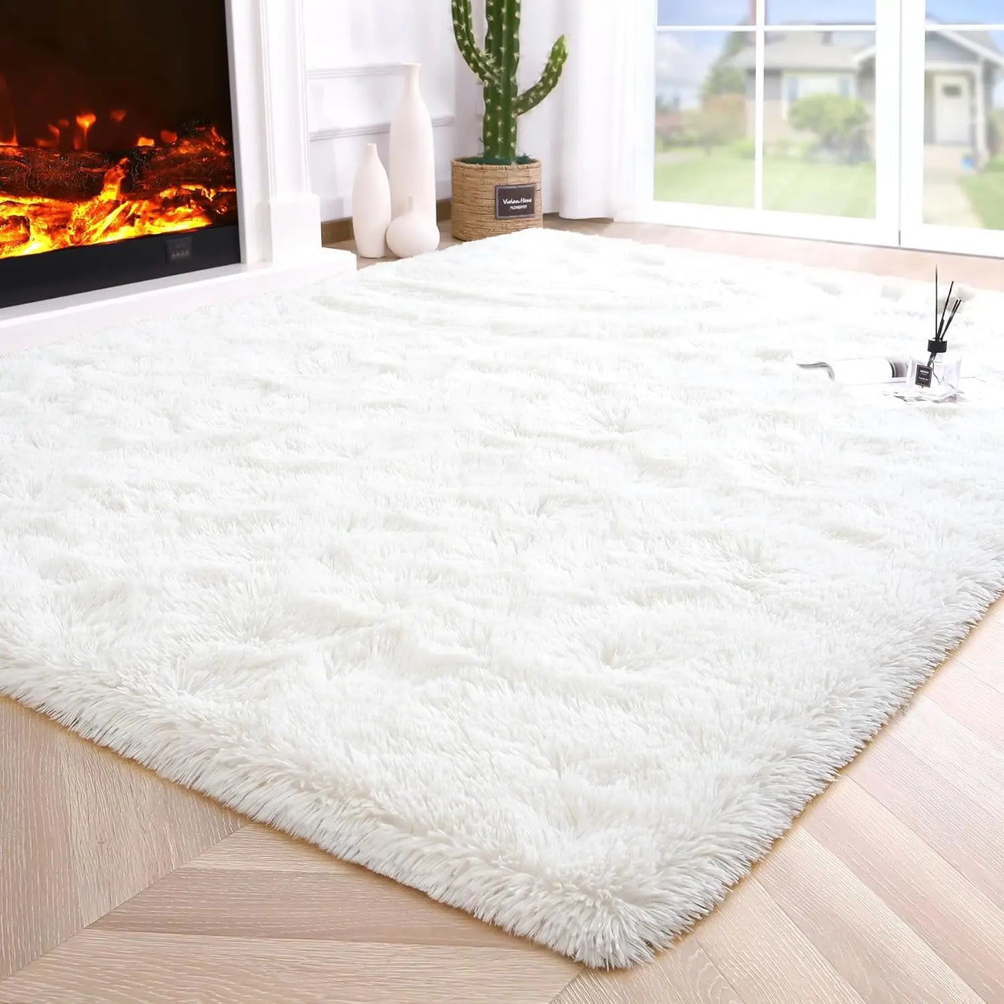 Fluffy Fuzzy Non Slip Area Rug