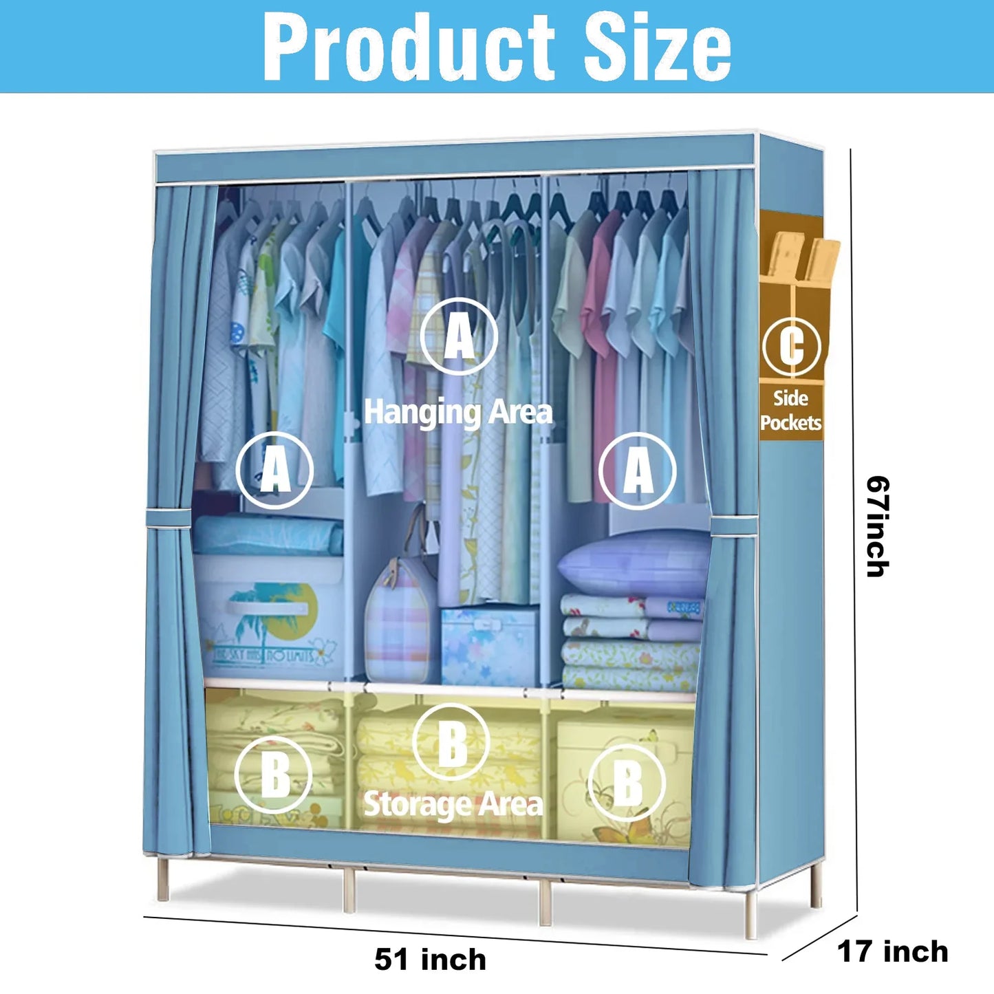 Closet Wardrobe Portable Organizer