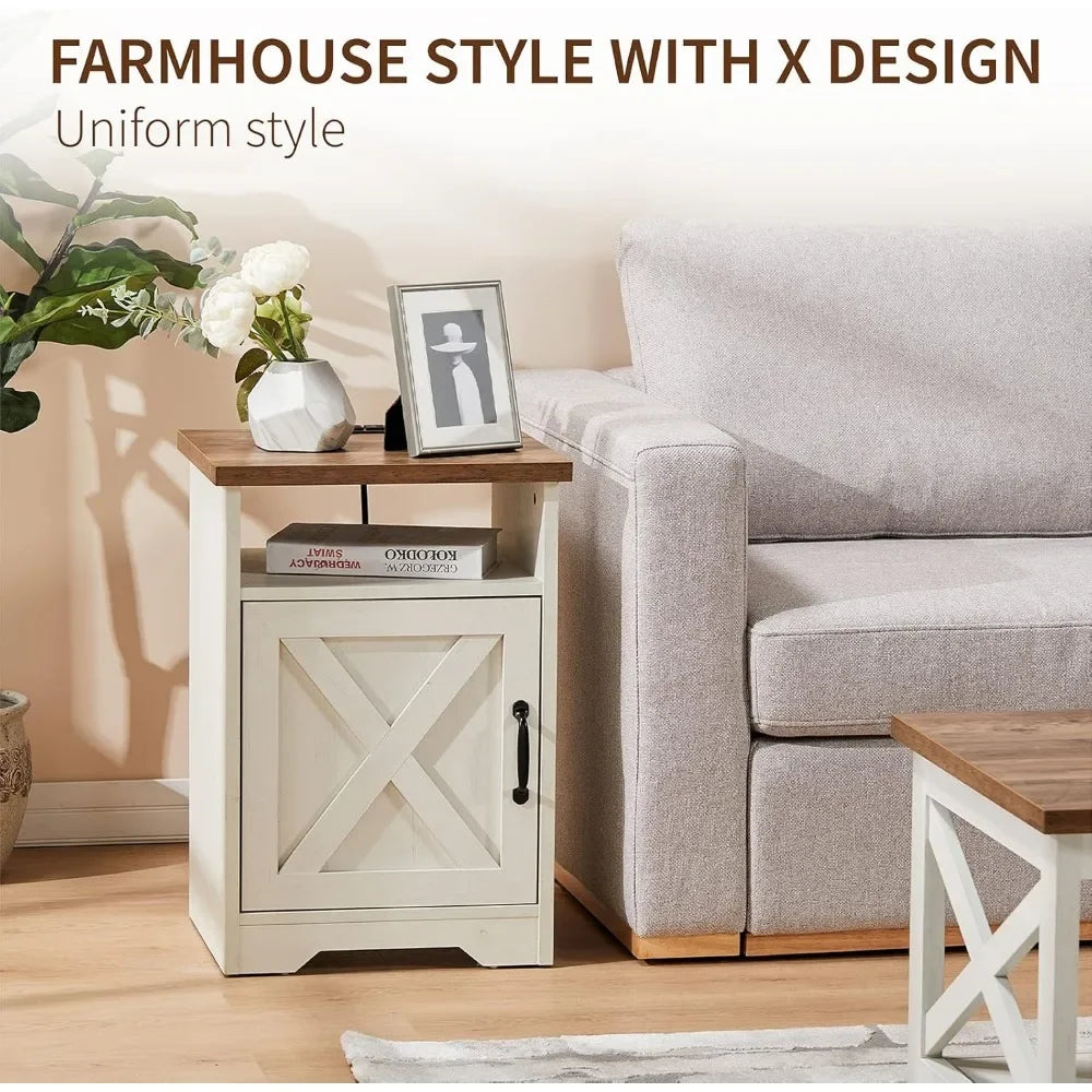 3-Piece Farmhouse Coffee and end tables