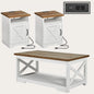 3-Piece Farmhouse Coffee and end tables