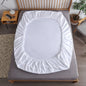 Cotton Fitted Sheet with Elastic Bands Non Slip Adjustable Mattress Cover