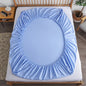 Cotton Fitted Sheet with Elastic Bands Non Slip Adjustable Mattress Cover