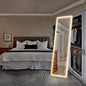 Led 64"x21" Full Length Mirror Standing Hanging or Wall-Mounted Mirrors with Stand Aluminum Alloy Frame For Living Room