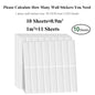 Waterproof and Anti-oil Peel-and-Stick Wall Tiles