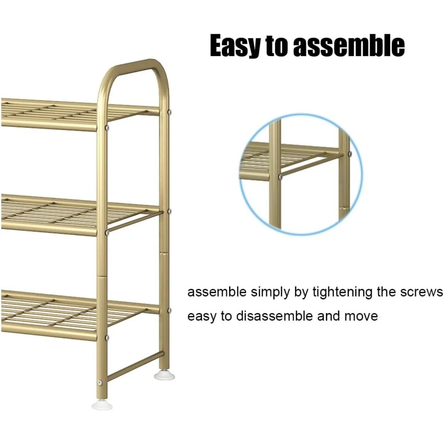 Shoe Rack Long 3 Tier Shoe Storage Organizer