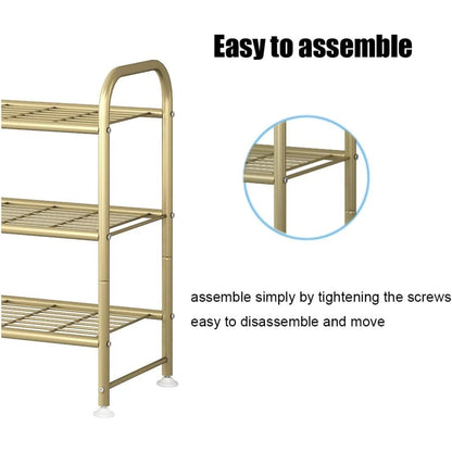 Shoe Rack Long 3 Tier Shoe Storage Organizer
