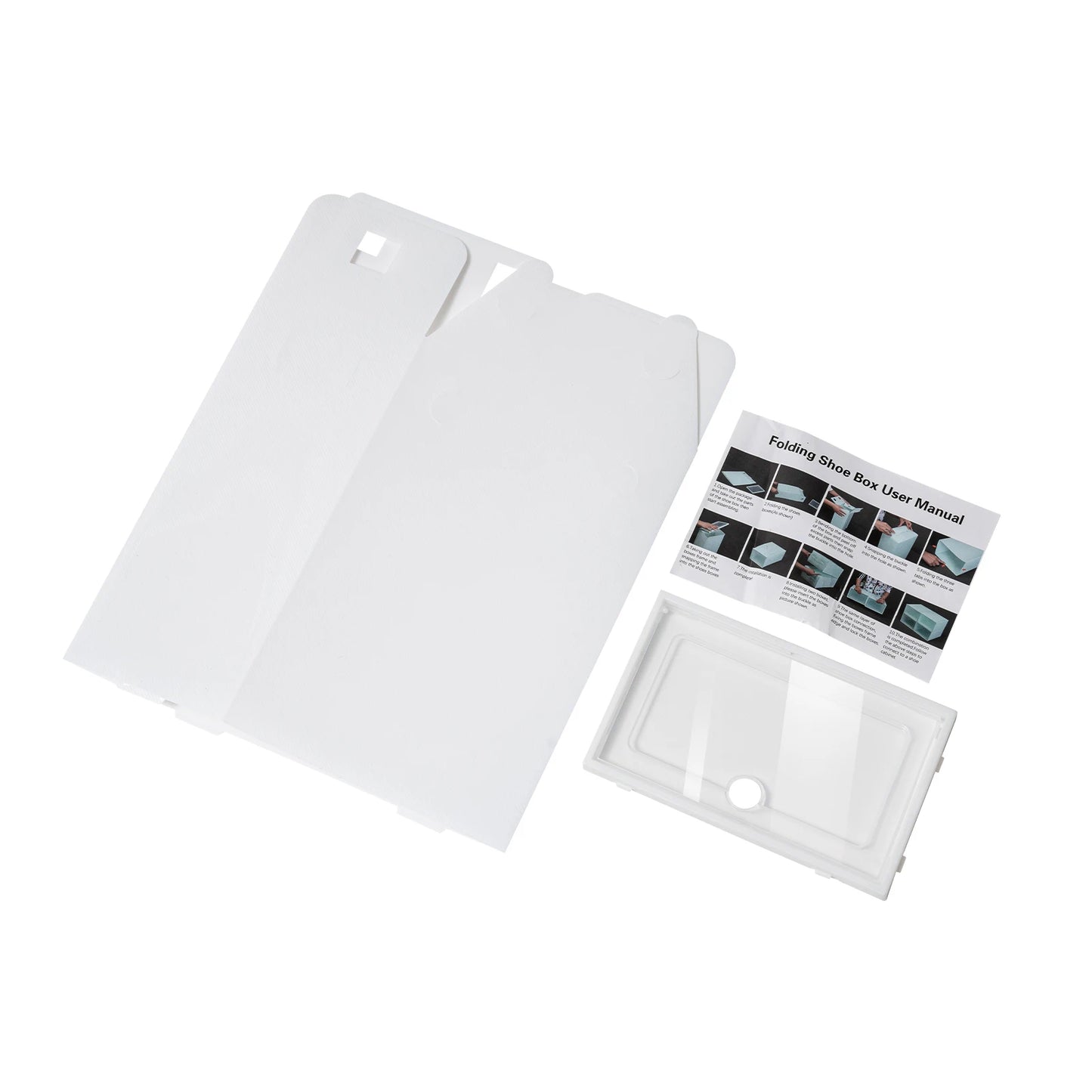 24 pcs Thick Transparent Shoe Box