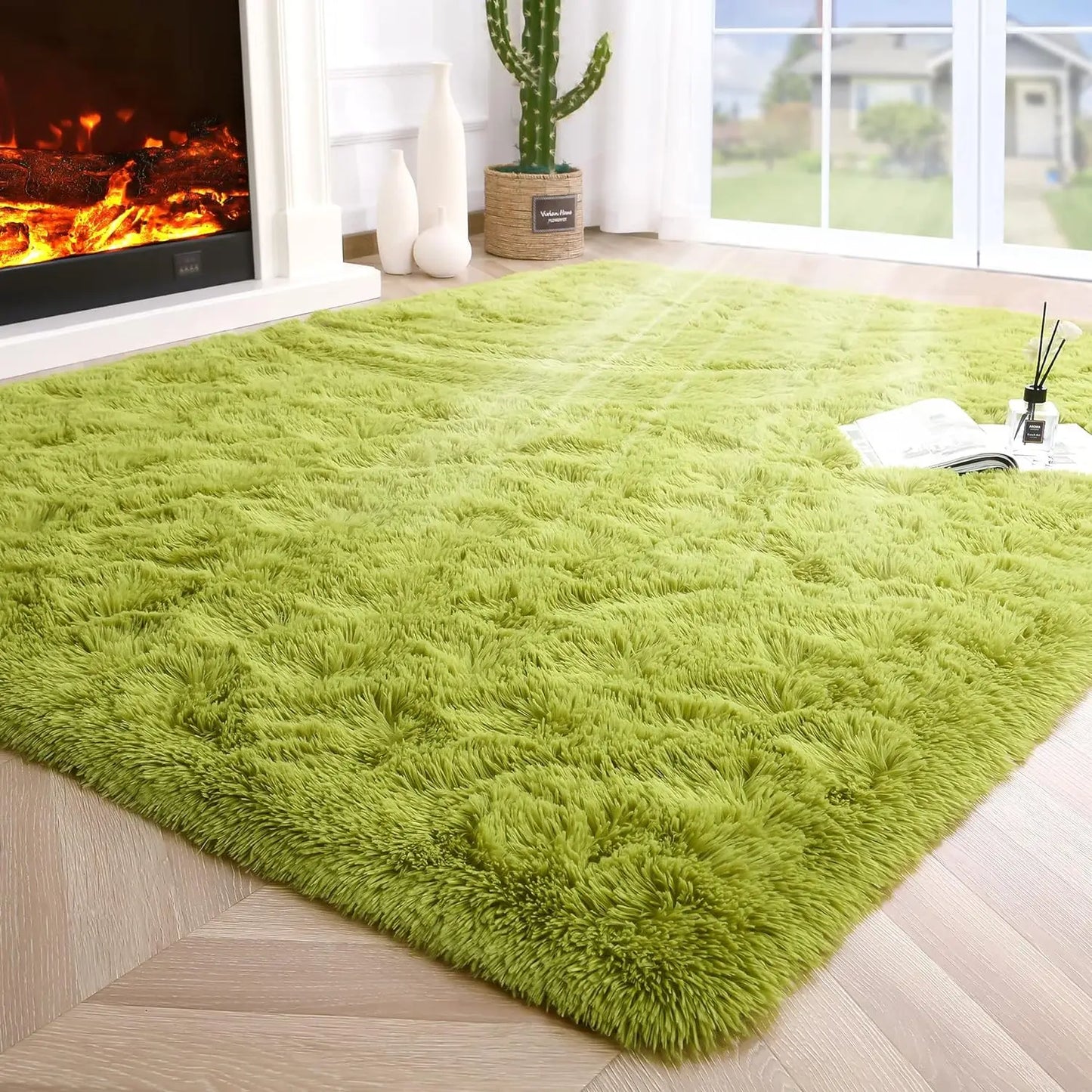 Fluffy Fuzzy Non Slip Area Rug
