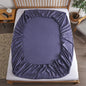 Cotton Fitted Sheet with Elastic Bands Non Slip Adjustable Mattress Cover