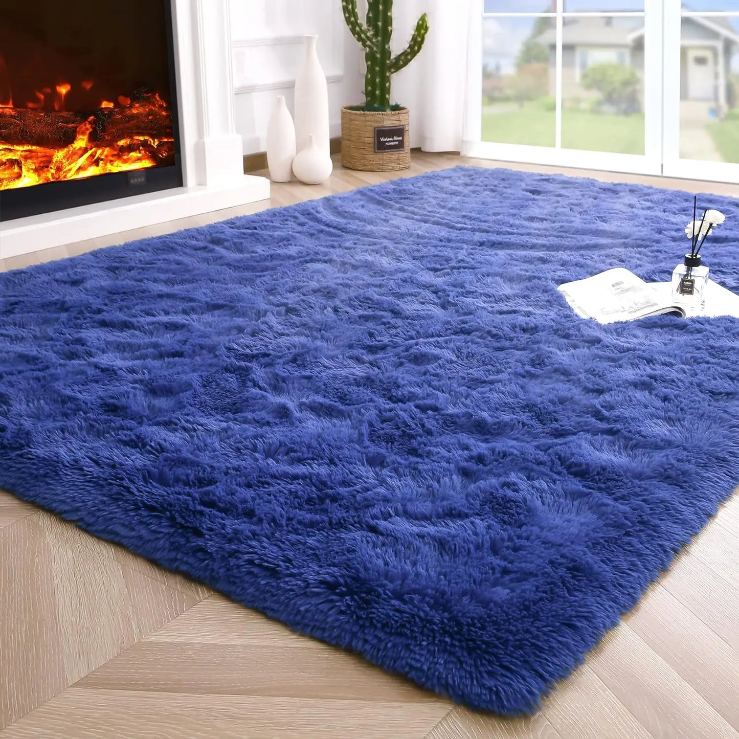 Fluffy Fuzzy Non Slip Area Rug