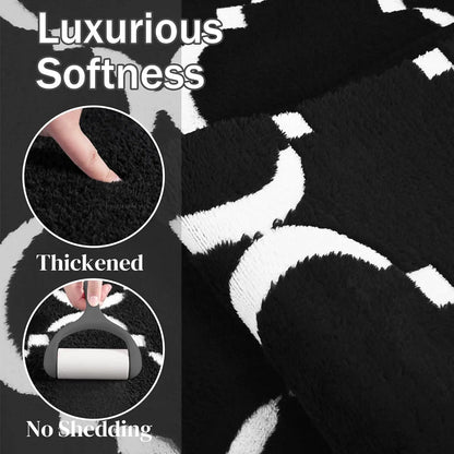 Shag Area Rug Memory Foam Rug 6x9 Feet,