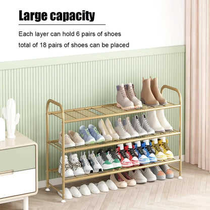 Shoe Rack Long 3 Tier Shoe Storage Organizer