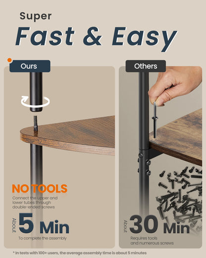 Corner Shelf Stand, 5-Tier