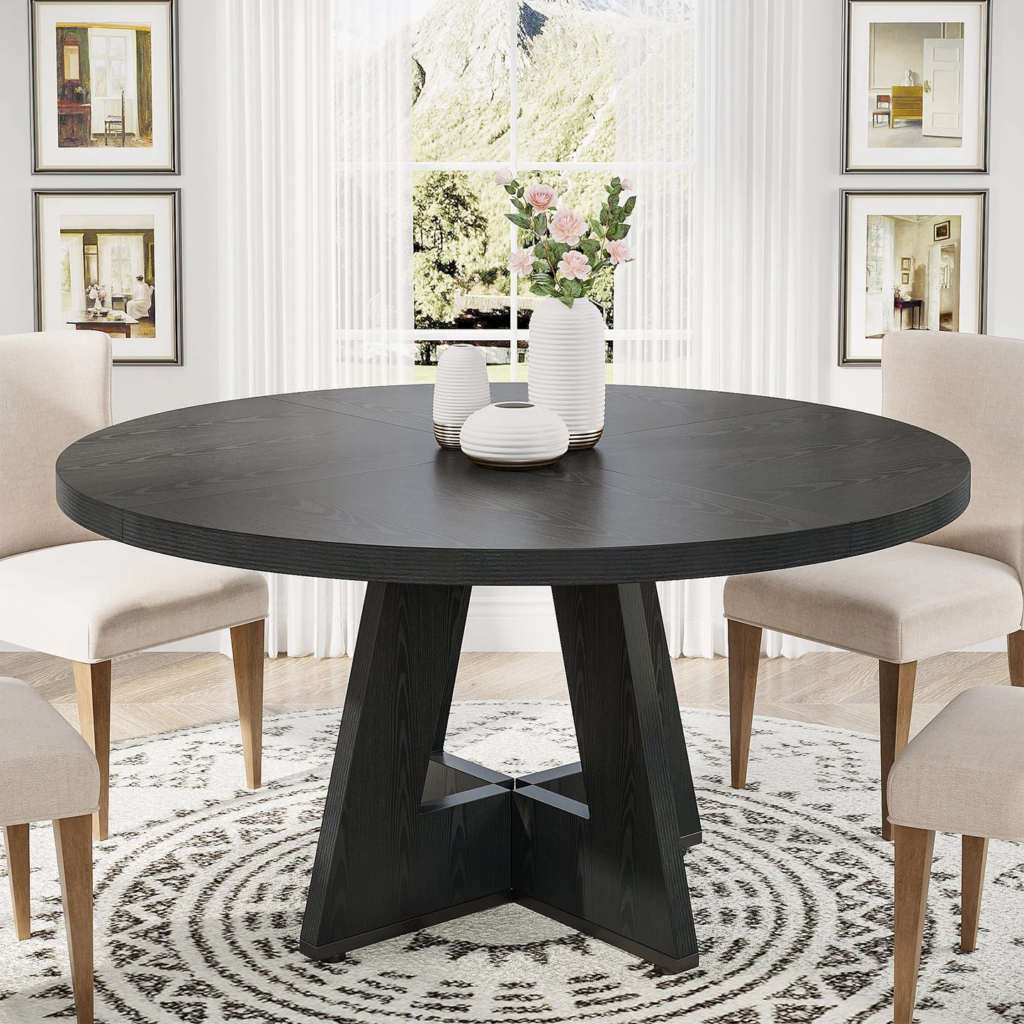 Round Dining Table Farmhouse