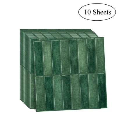Waterproof and Anti-oil Peel-and-Stick Wall Tiles