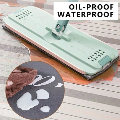Kitchen Carpet Non-slip Oil-proof Rug Waterproof Leather Floor Mat