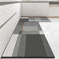 Kitchen Carpet Non-slip Oil-proof Rug Waterproof Leather Floor Mat