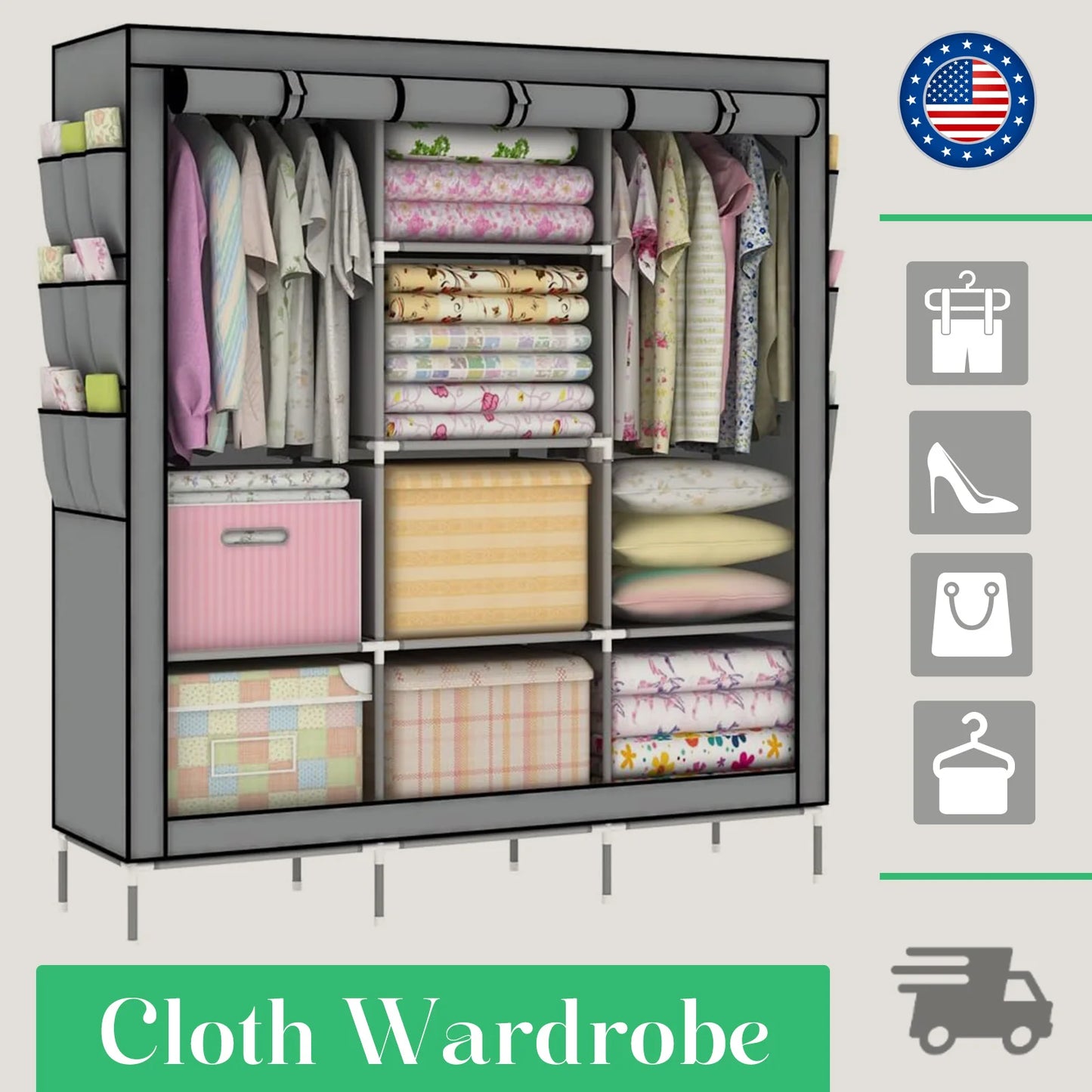 Closet Wardrobe Portable Organizer