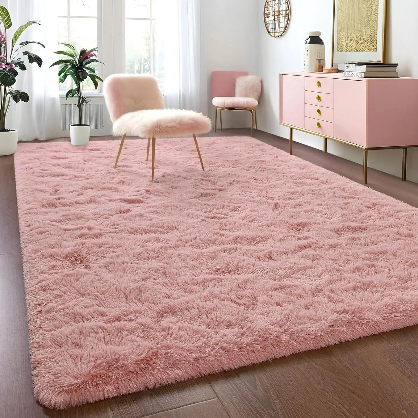 Fluffy Fuzzy Non Slip Area Rug